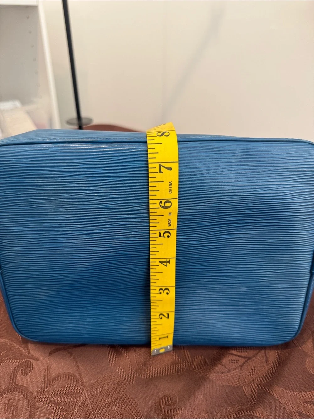 Louis Vuitton Blue Epi Leather Bag & Wallet